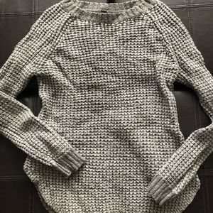 Grey Aeropostale cable knit sweater. Size XS.